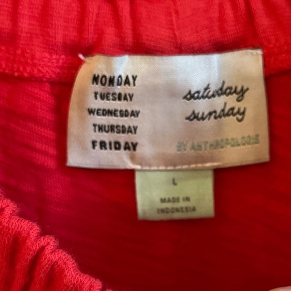 Saturday Sunday Anthropologie Felicia Off the Shoulder Red Orange Top Sz… - Picture 6 of 6